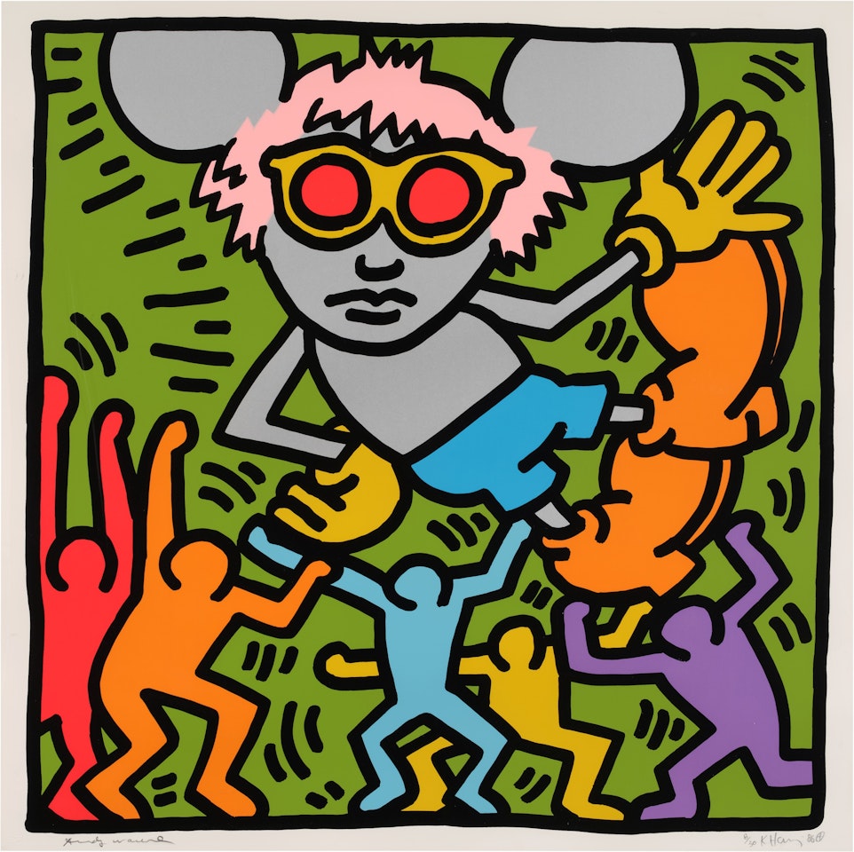 Andy Mouse: one plate (Littmann p. 64) by Keith Haring