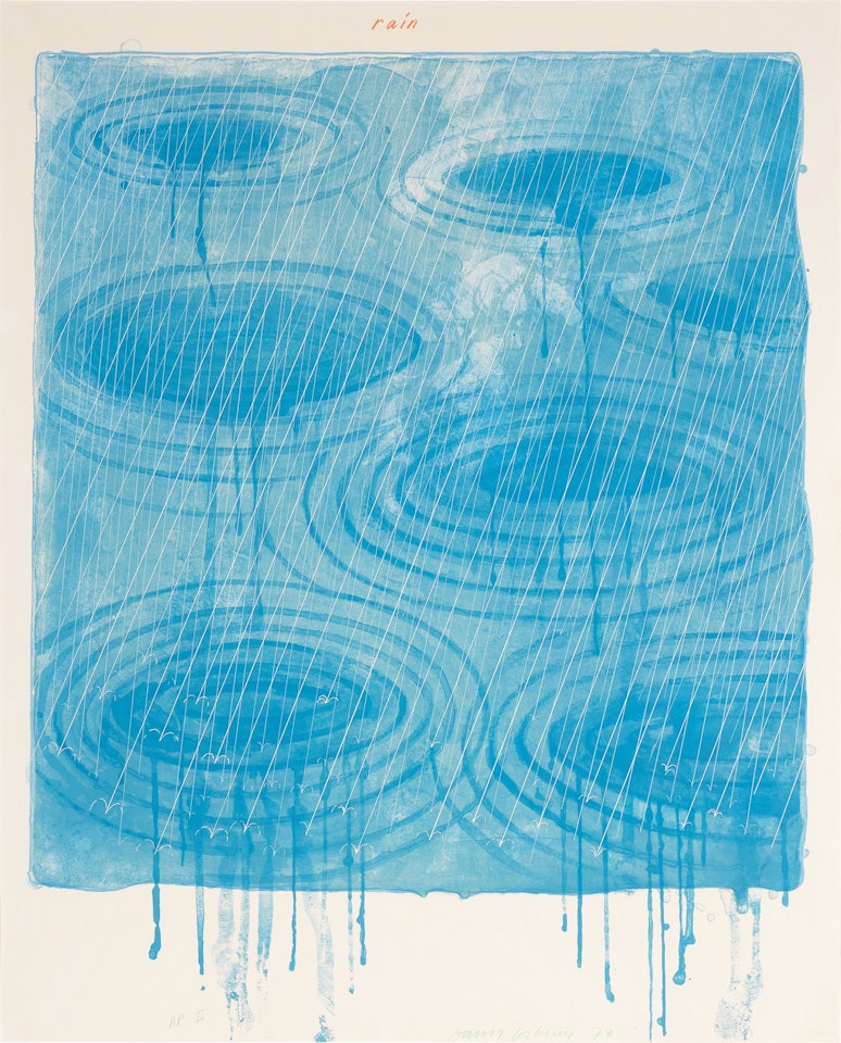 Rain, from The Weather Series (S.A.C. 137; M.C.A.T. 128) by David Hockney