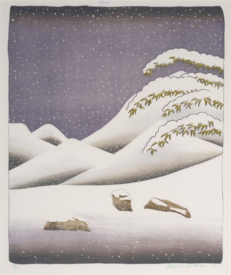 Snow, from The Weather Series (S.A.C. 140; M.C.A.T. 131) by David Hockney