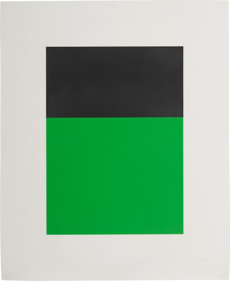Black Green, from Series of Ten Lithographs (A. 68) by Ellsworth Kelly