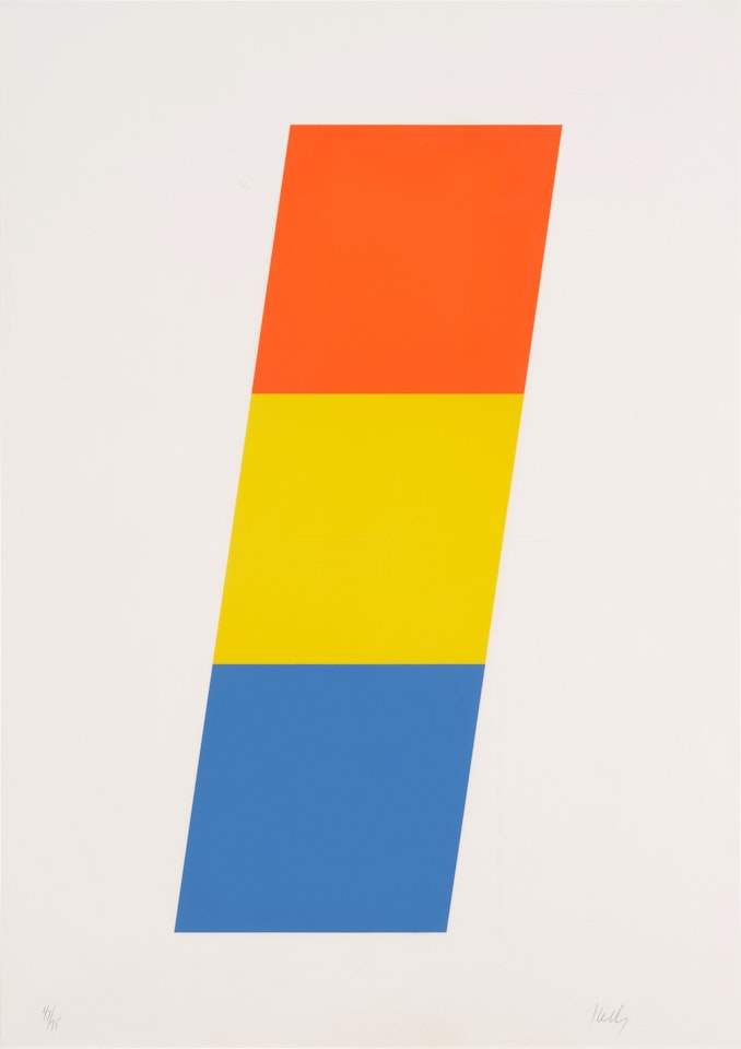 Red-Orange Yellow Blue, from Series of Ten Lithographs (A. 62) by Ellsworth Kelly