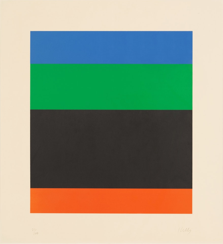 Blue Green Black Red (A. 76) by Ellsworth Kelly