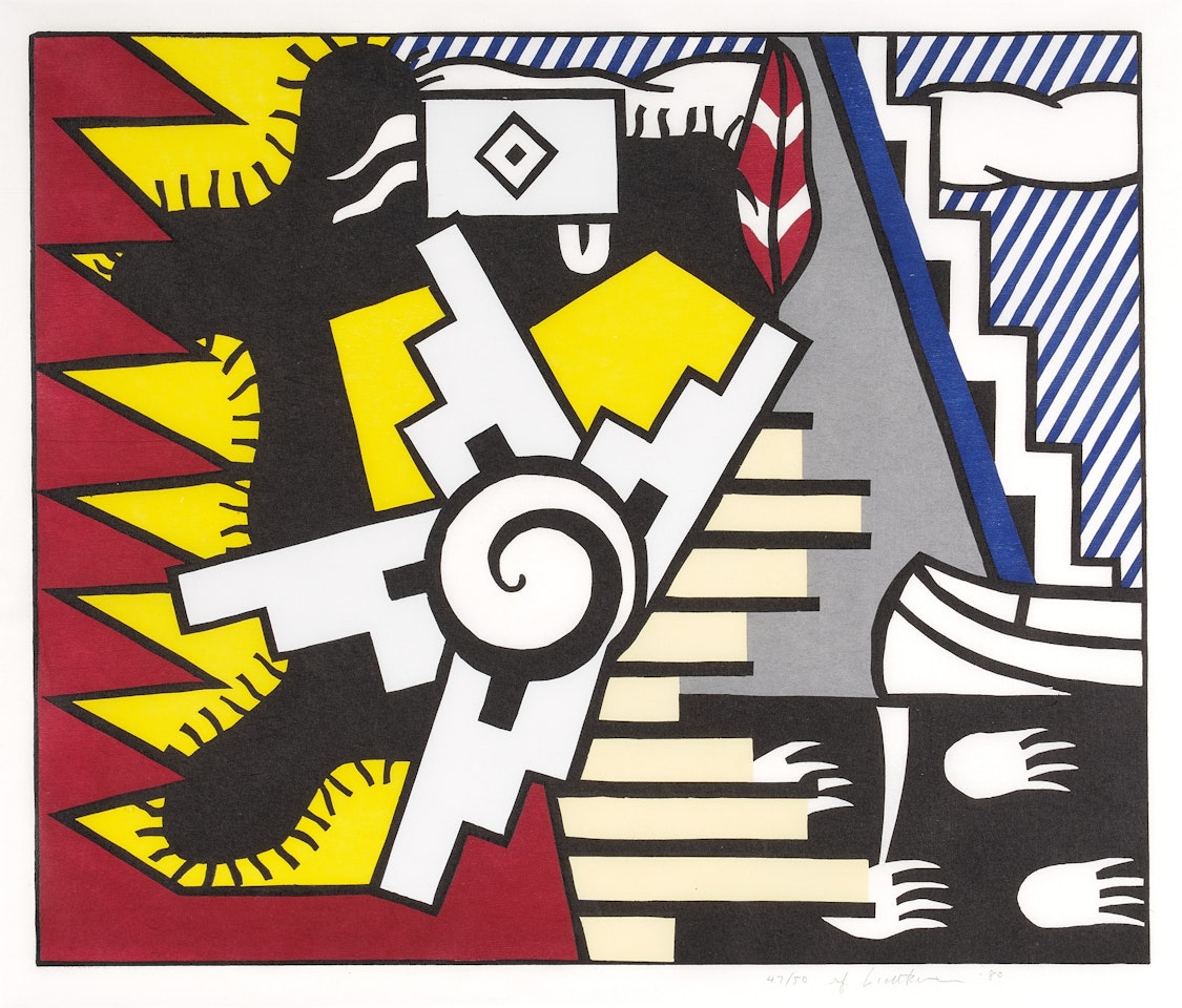 American Indian Theme II (C. 161) by Roy Lichtenstein