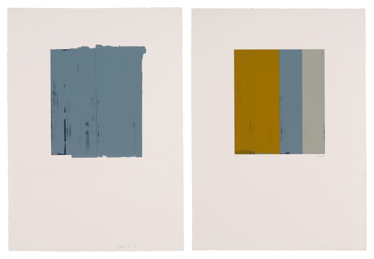 Untitled: Two Prints (Lewinson 24, 25) by Brice Marden