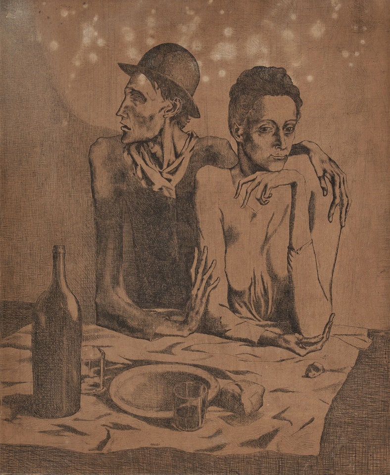 Le Repas Frugal, from Saltimbanques (Bloch 1; Baer 2) by Pablo Picasso