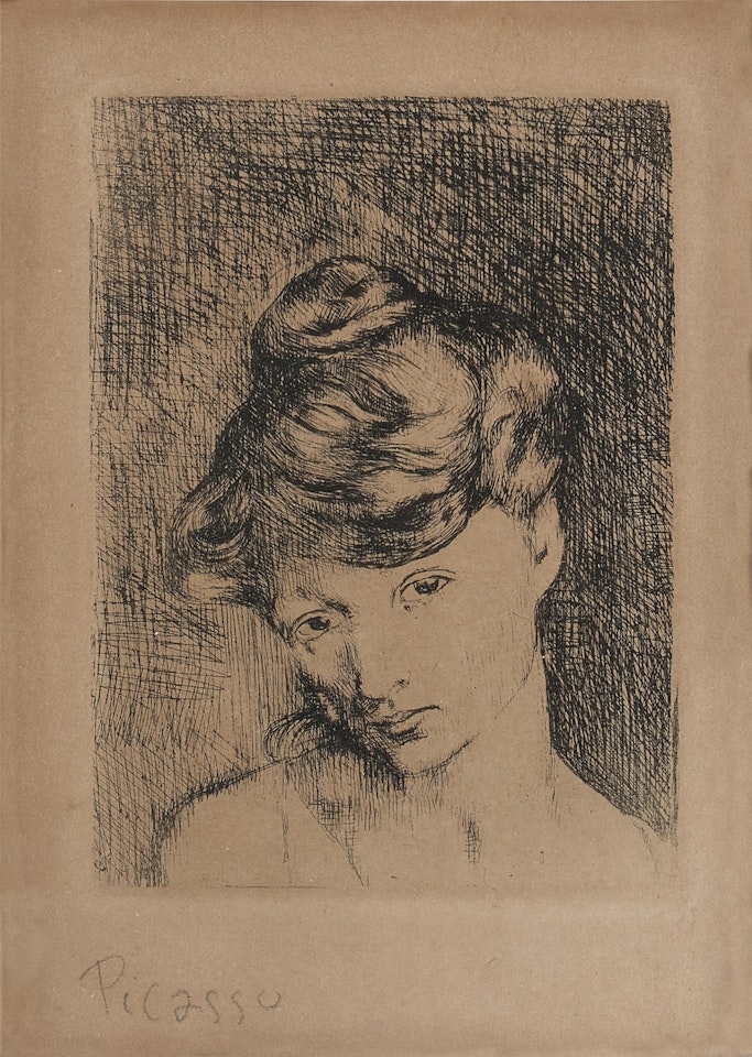 Tête de femme: Madeleine, from Saltimbanques (B. 2; Ba. 3) by Pablo Picasso