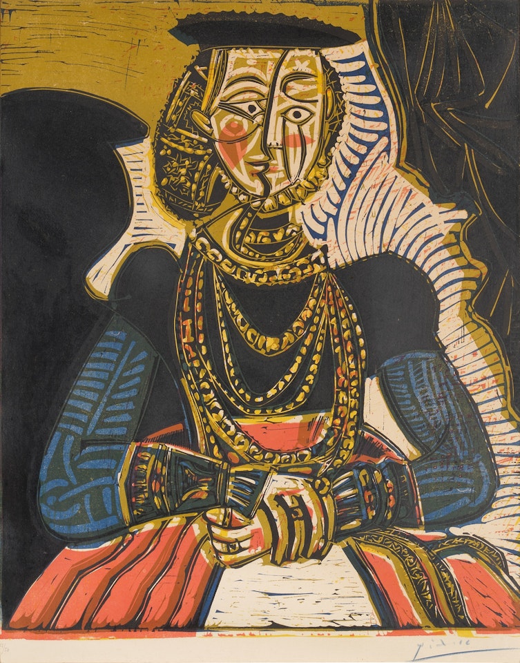 Buste de femme d'après Cranach le Jeune (B. 859; Ba. 1053) by Pablo Picasso