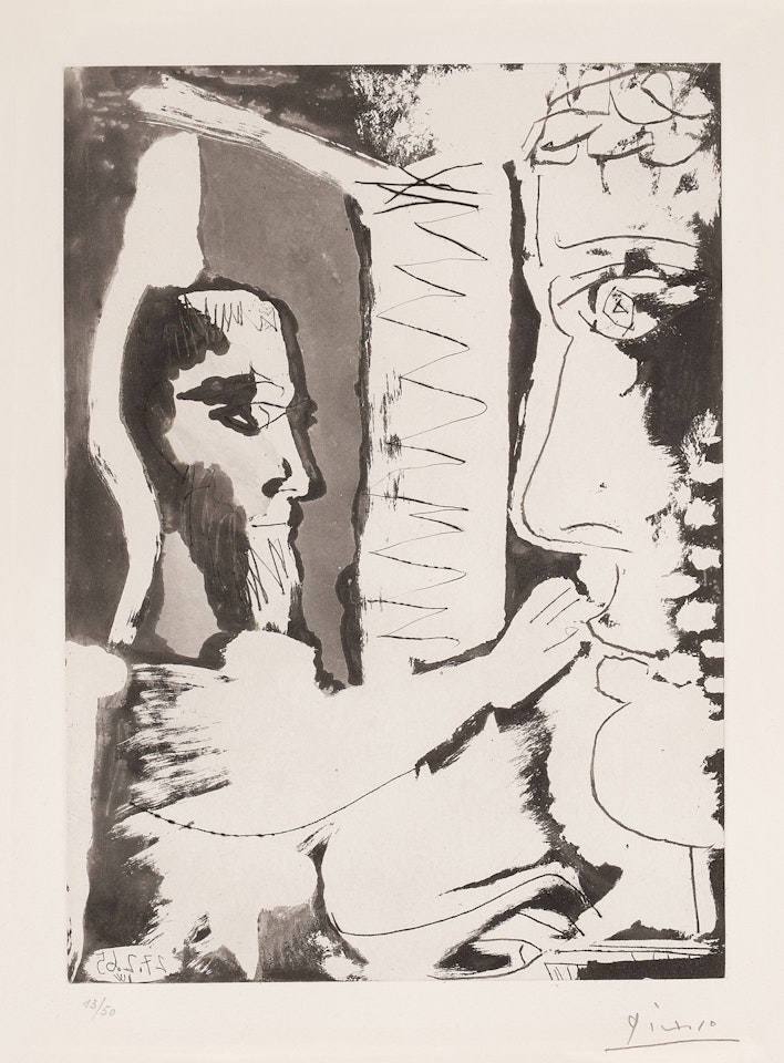 Sculpteur et Sculpture, from Sable Mouvant (B. 1187; Ba. 1156) by Pablo Picasso