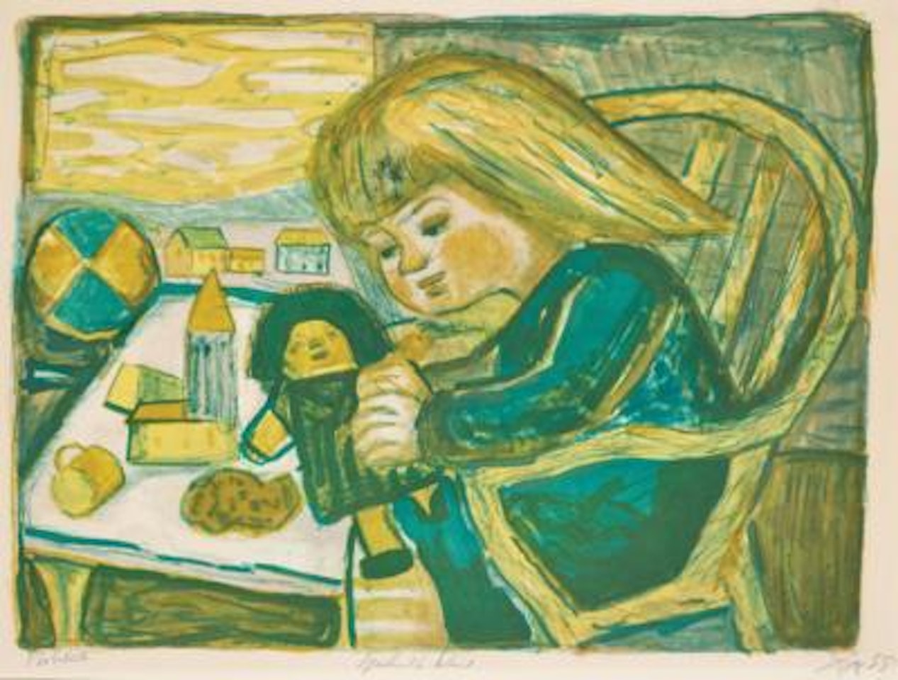 “Spielendes Kind” by Otto Dix