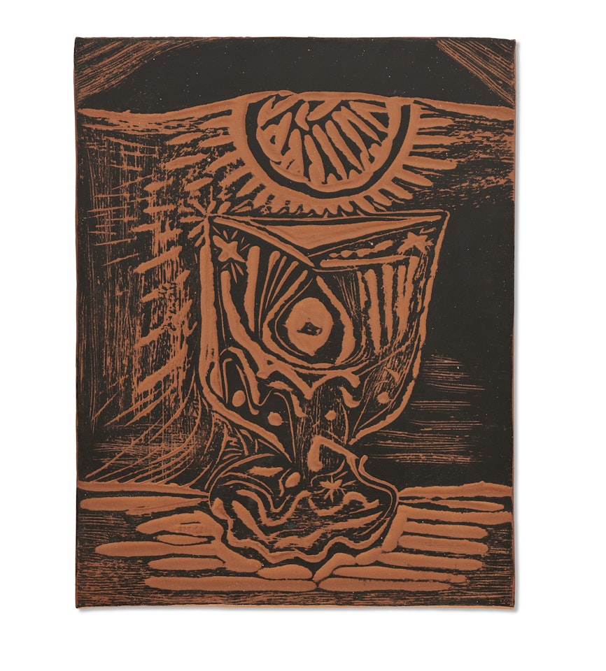 Le verre sous la lampe (A.R. 519) by Pablo Picasso