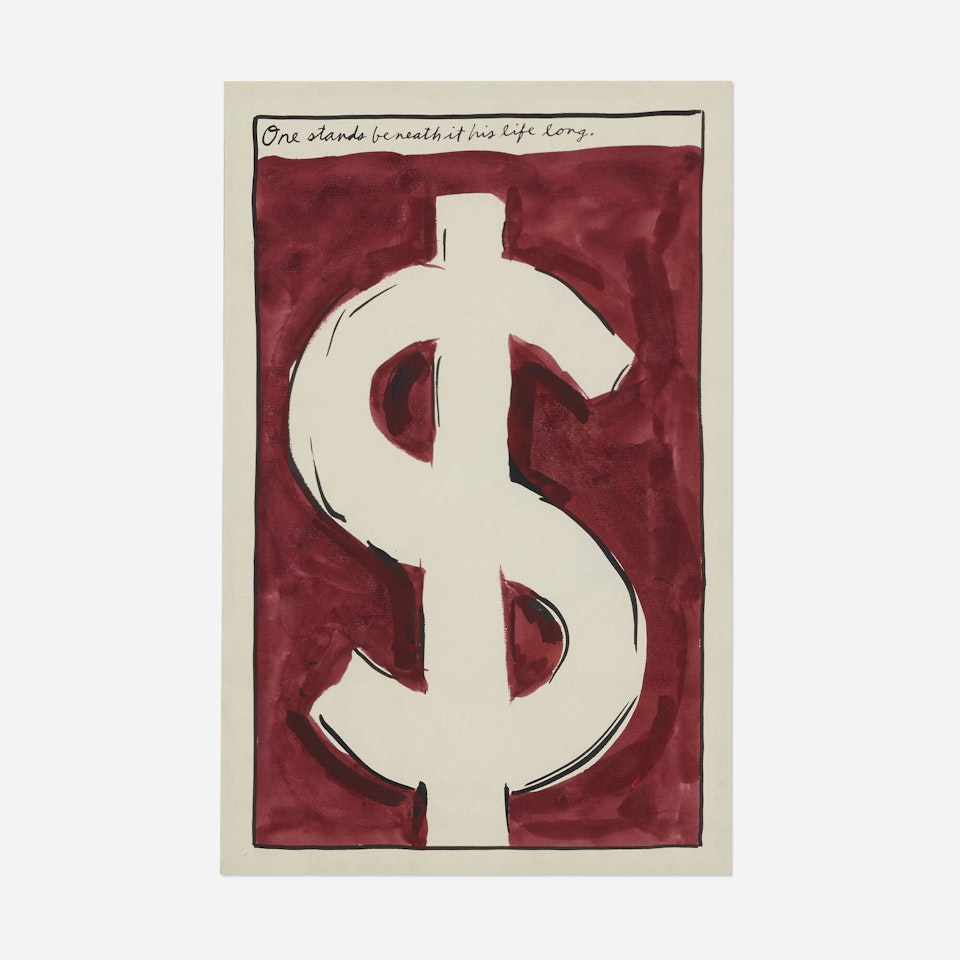 One Stands Beneath It His Life Long by Raymond Pettibon