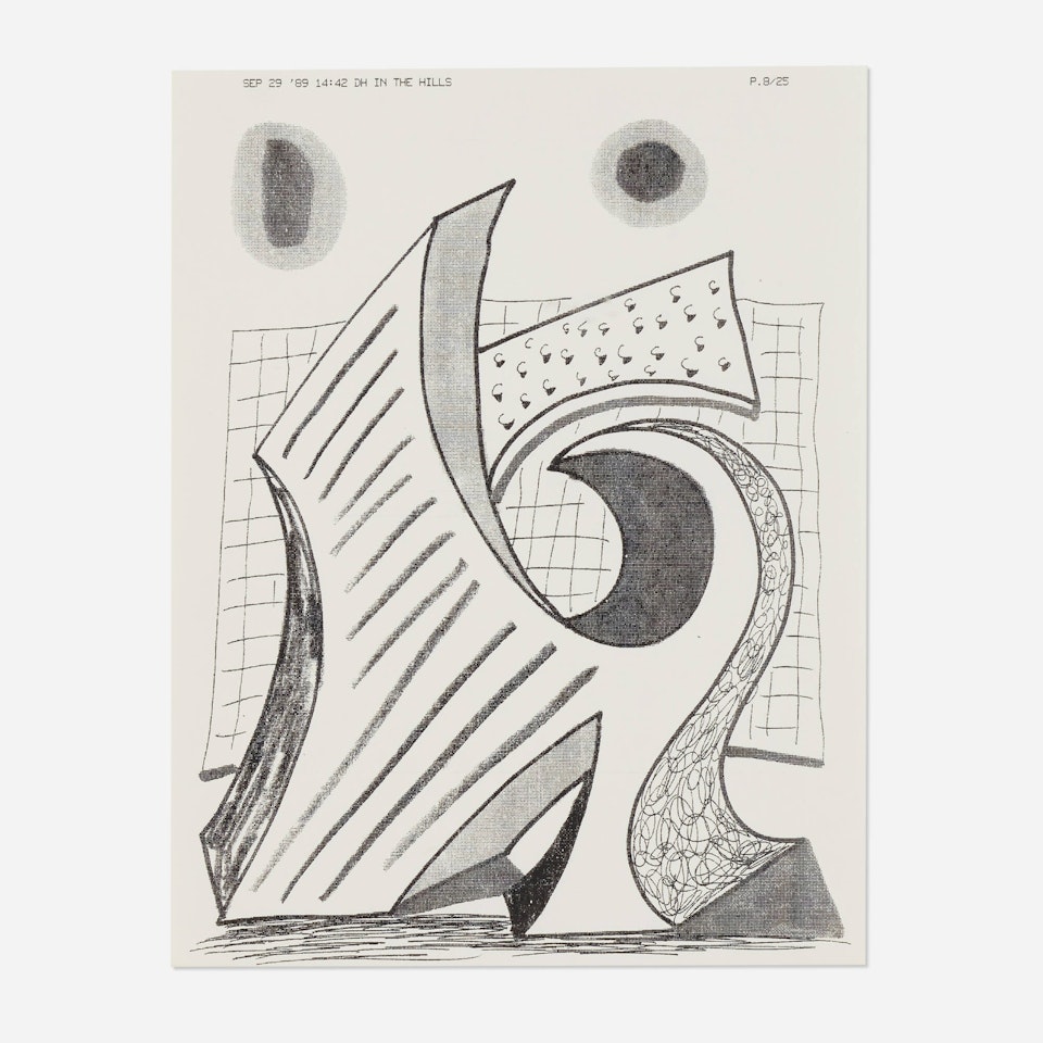 Abstract Building by David Hockney