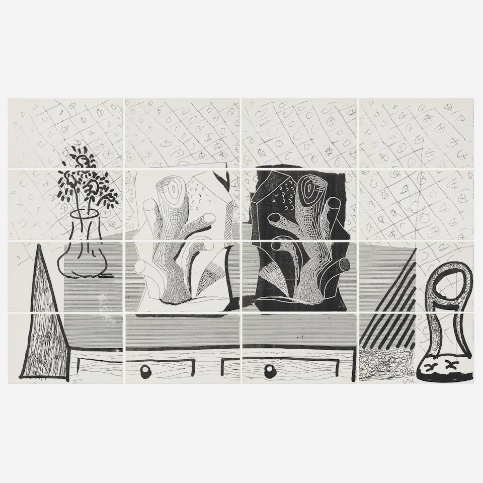 Still Life with Chair by David Hockney