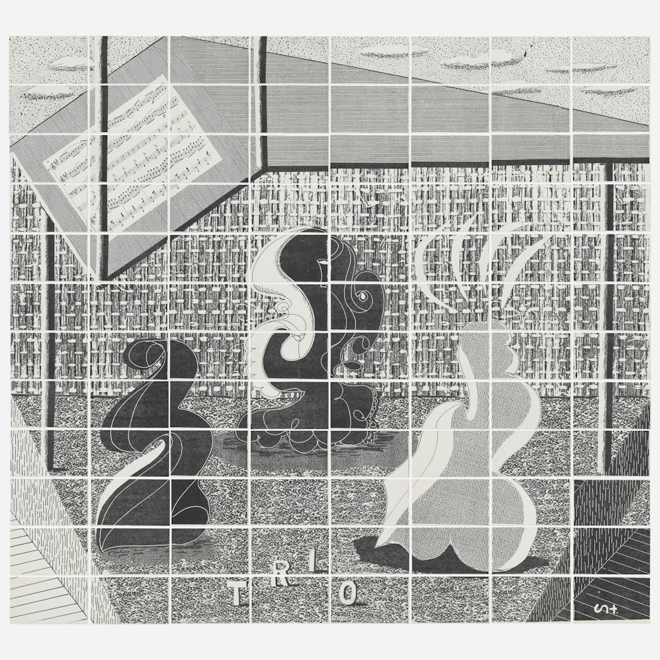 Trio by David Hockney