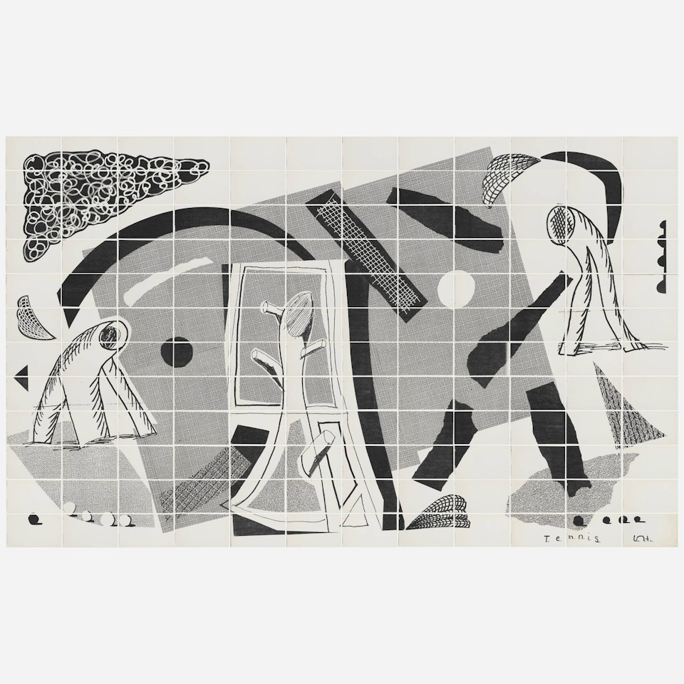 Tennis by David Hockney