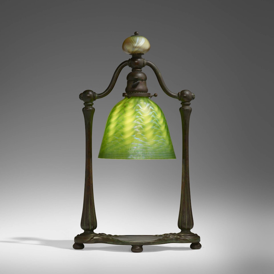 Bell-shaped lamp by Tiffany Studios