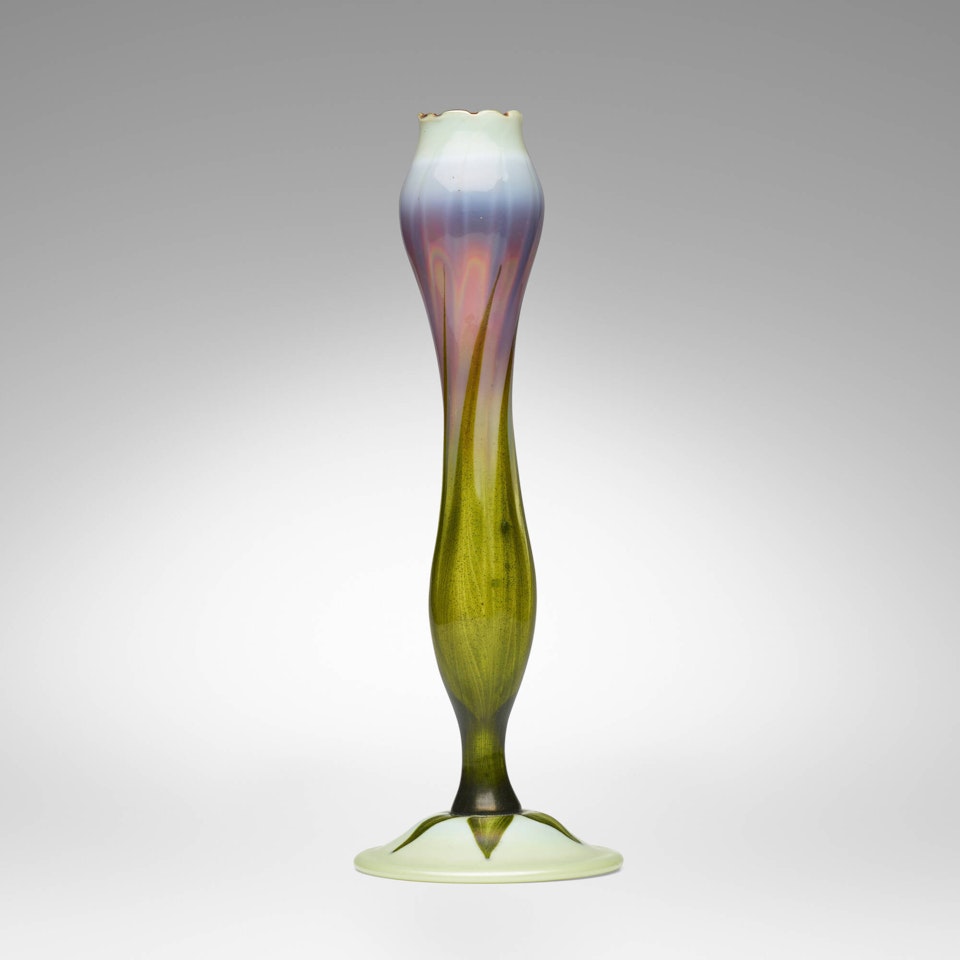 Floriform vase by Tiffany Studios