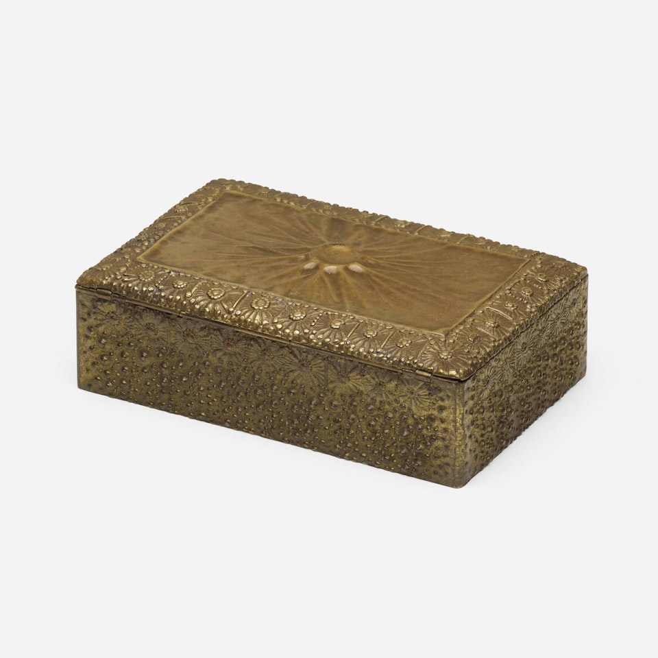 Humidor with barnacles and shells by Tiffany Studios