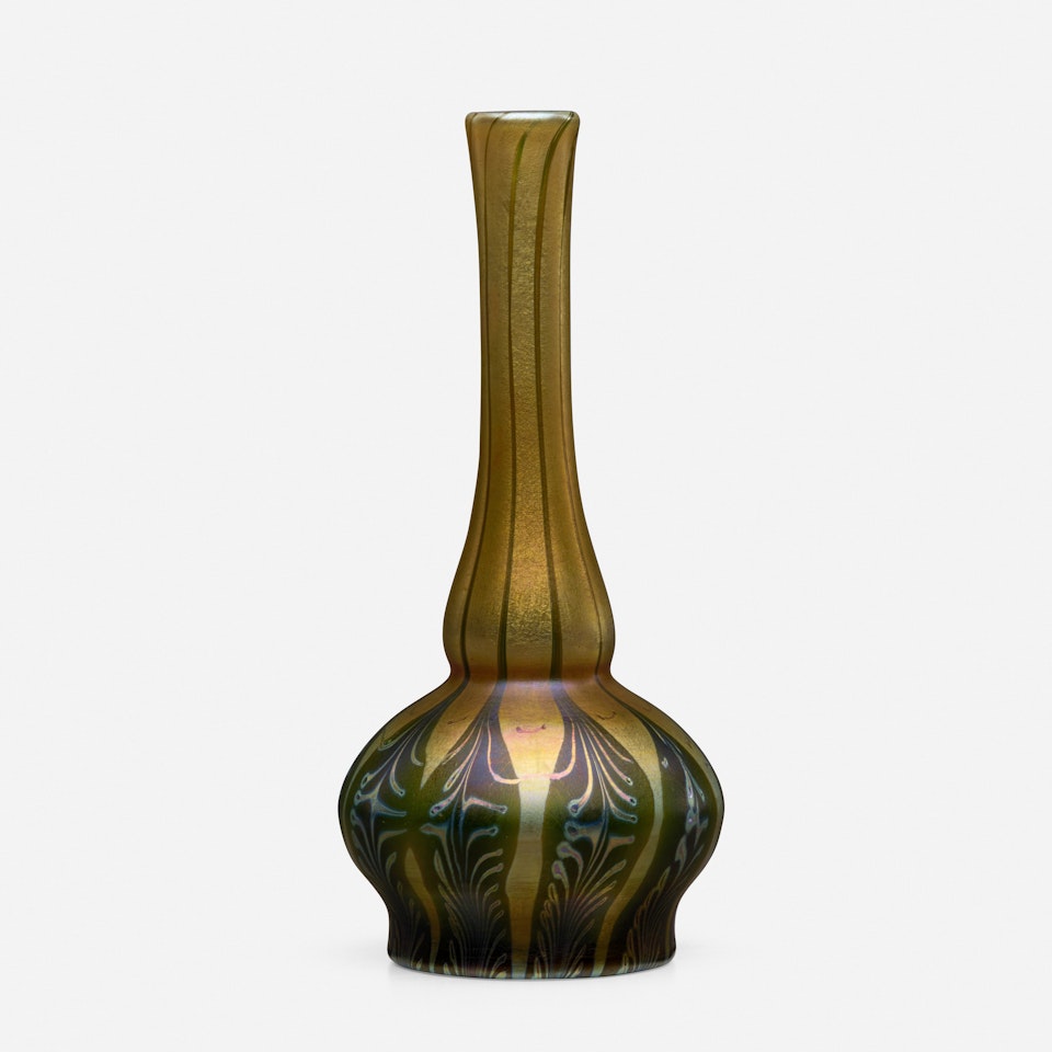 Decorated vase by Tiffany Studios