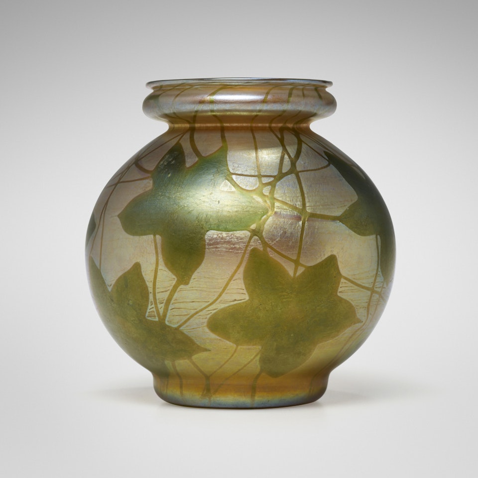 Leaf and Vine vase by Tiffany Studios