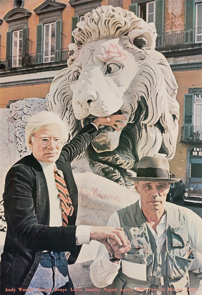Untitled (Andy Warhol and Joseph Beuys in Naples) by Joseph Beuys