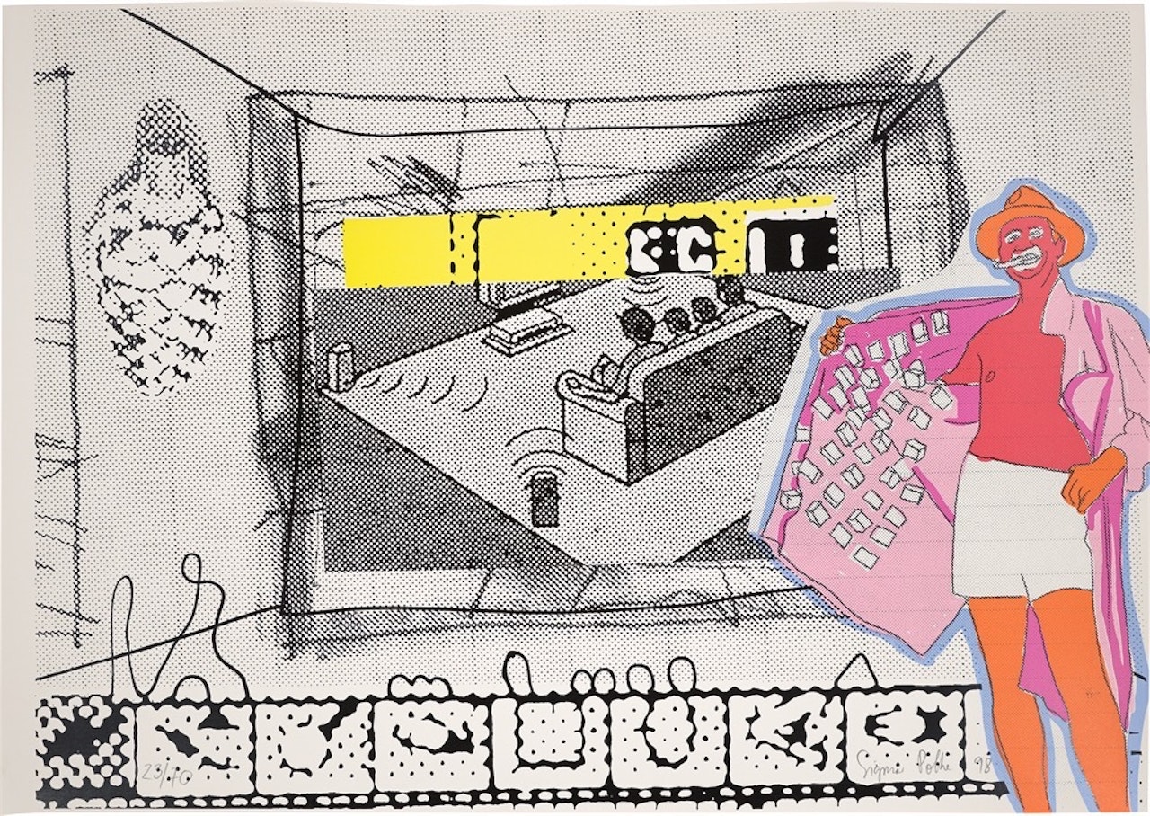 ”Filmvorführung” by Sigmar Polke