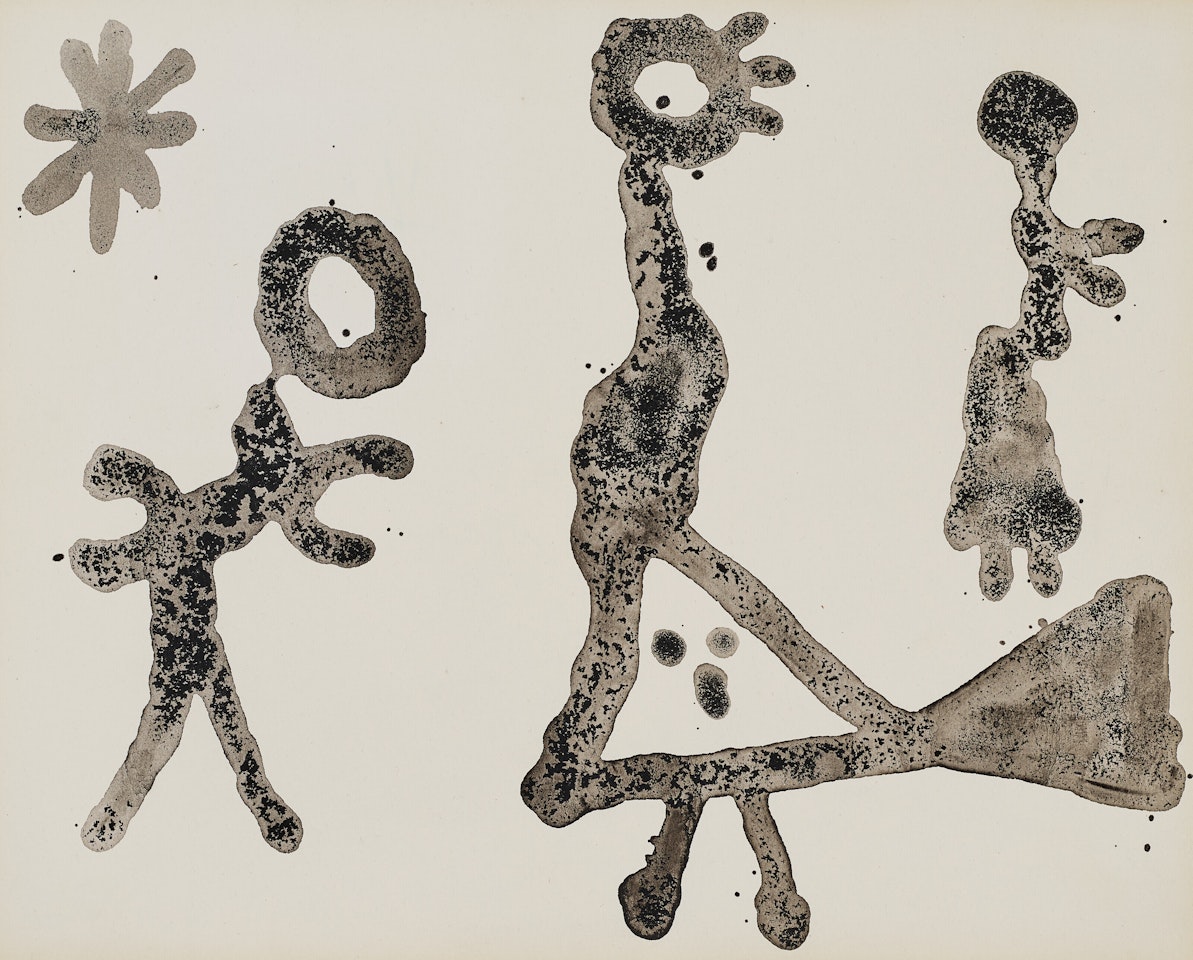 Trois personnages by Joan Miró