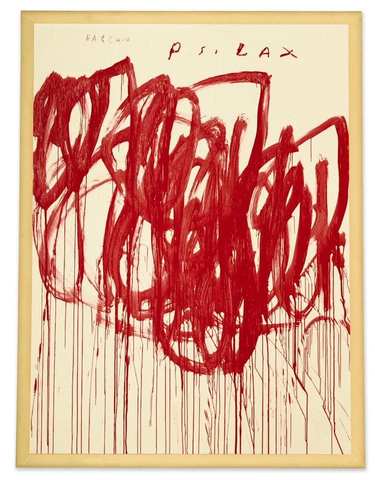 Untitled (Bacchus 1st Version II) by Cy Twombly