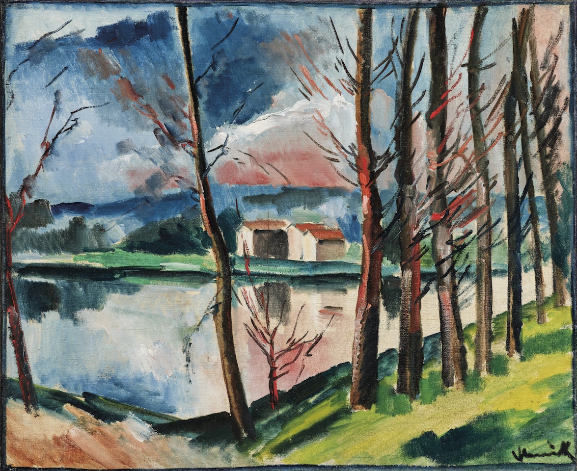 Paysage au bord de l'eau by Maurice de Vlaminck