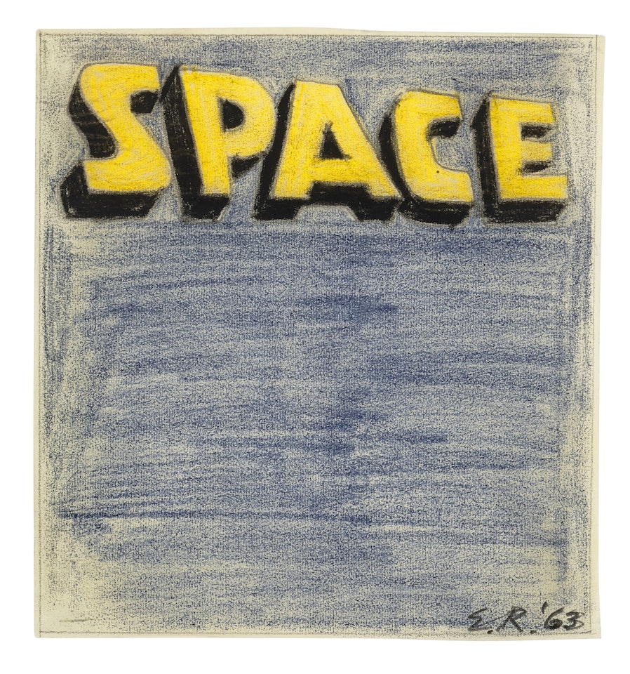 Space Study [#1] by Ed Ruscha