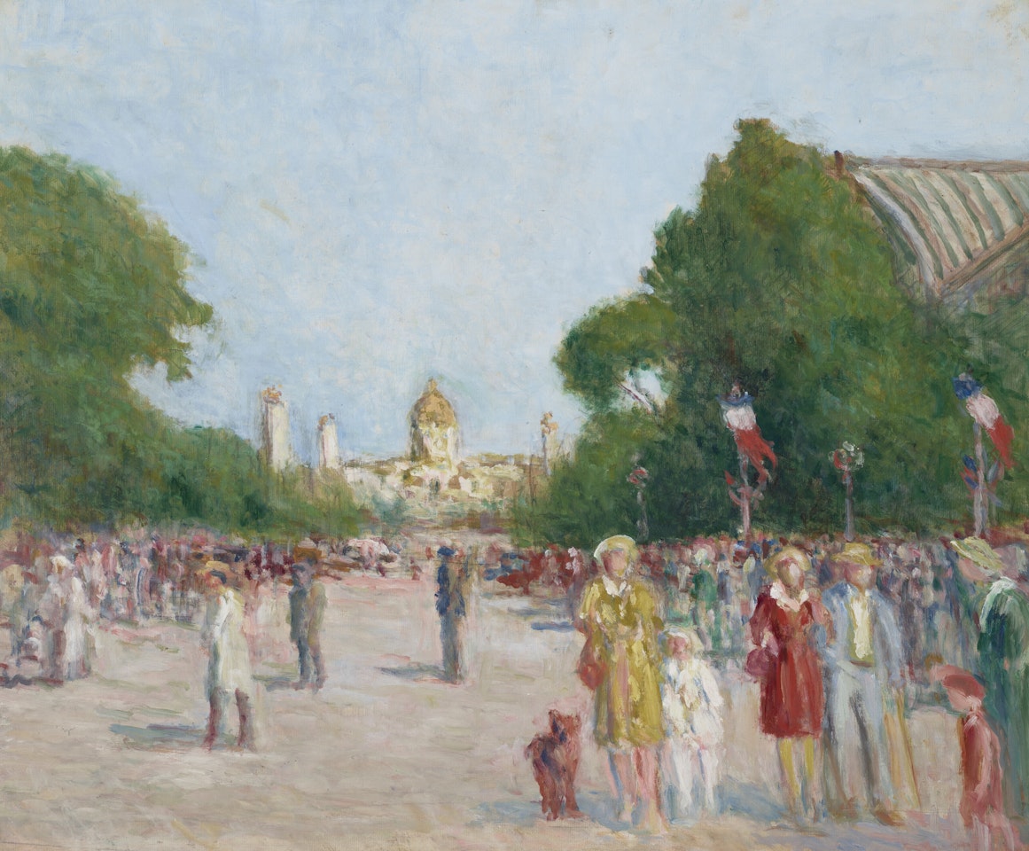 L'avenue Winston-Churchill, Paris by Maximilien Luce