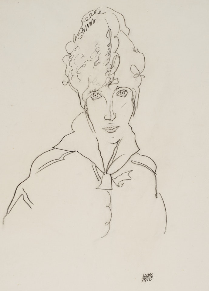 Bildnis Edith Schiele by Egon Schiele