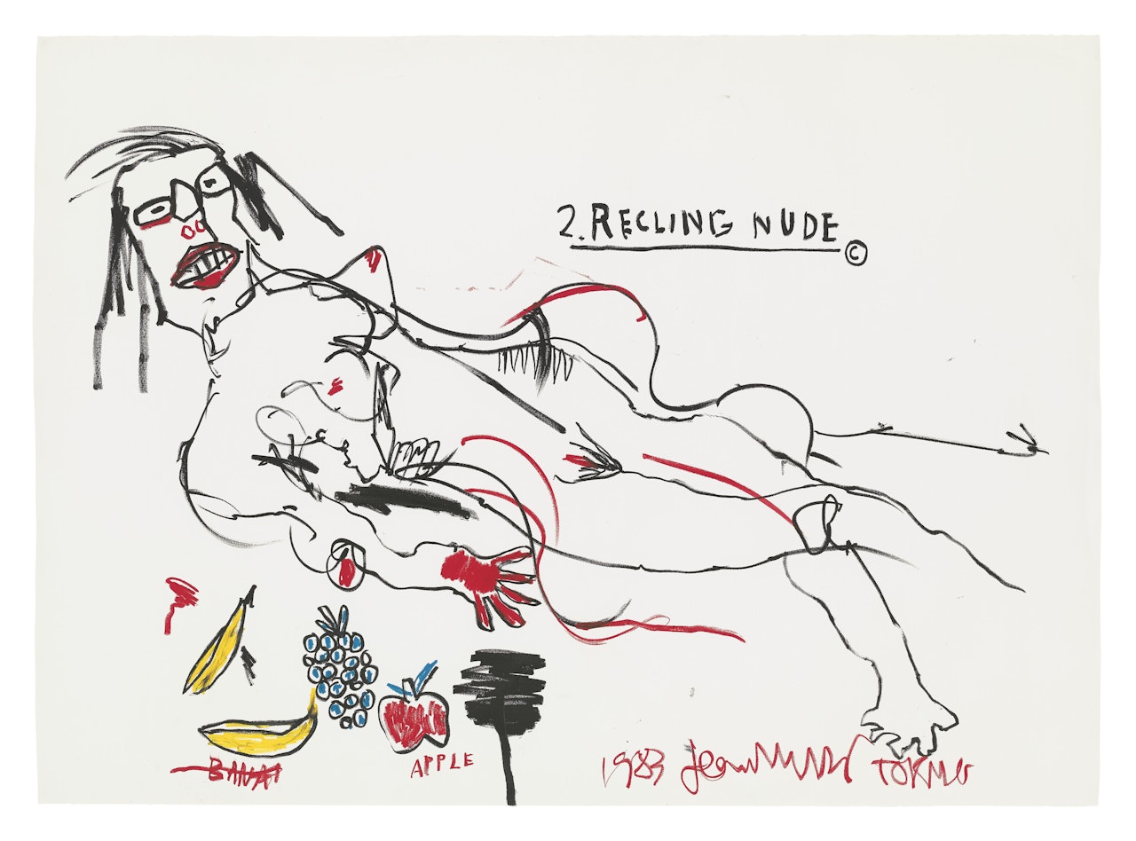 Reclining Nude by Jean-Michel Basquiat