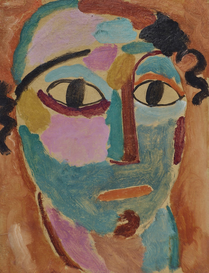 Mysticher Kopf: Das Staunen by Alexej von Jawlensky