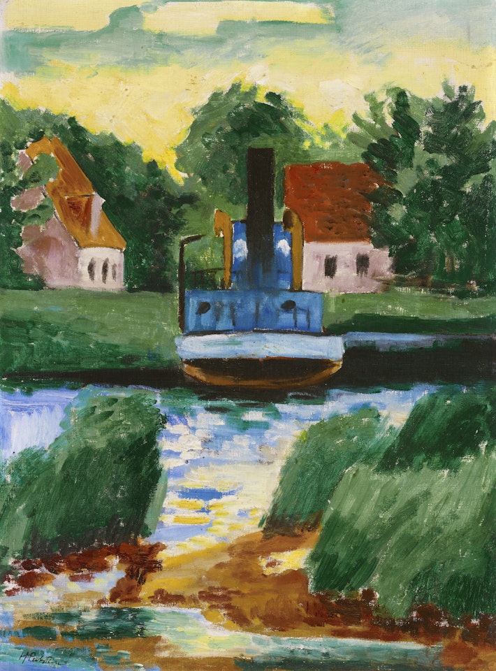 Kleiner Dampfer by Max Pechstein