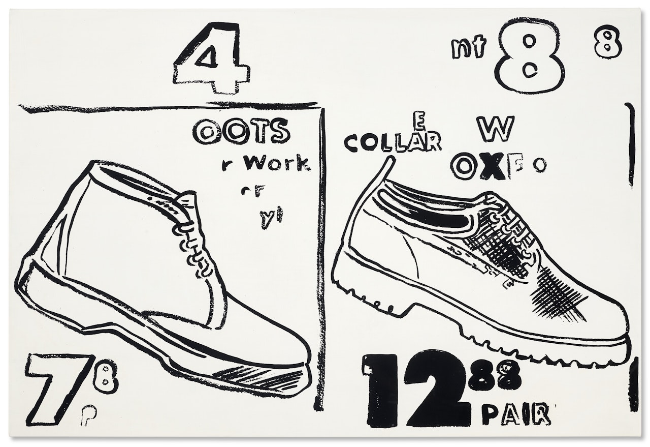 Work Boots (Positive) by Andy Warhol