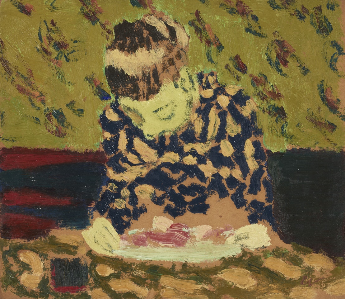 Marie penchée sur son ouvrage by Édouard Vuillard