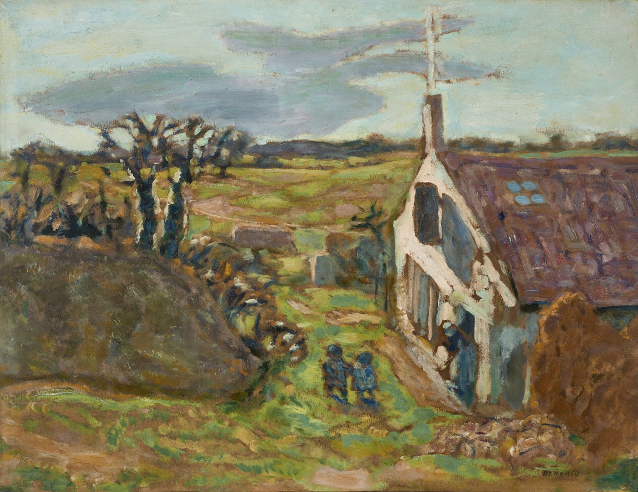 Les deux enfants, Vernouillet by Pierre Bonnard