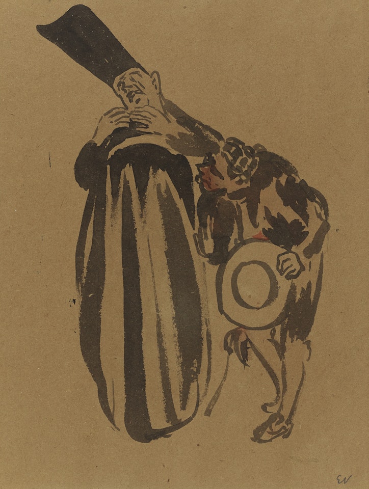 Coquelin cadet dans le rôle de Figaro dans Le Barbier de Séville by Édouard Vuillard