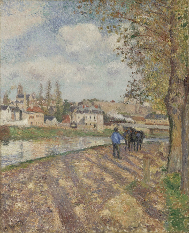 Chemin de l'écluse, Saint-Ouen-l'Aumône by Camille Pissarro