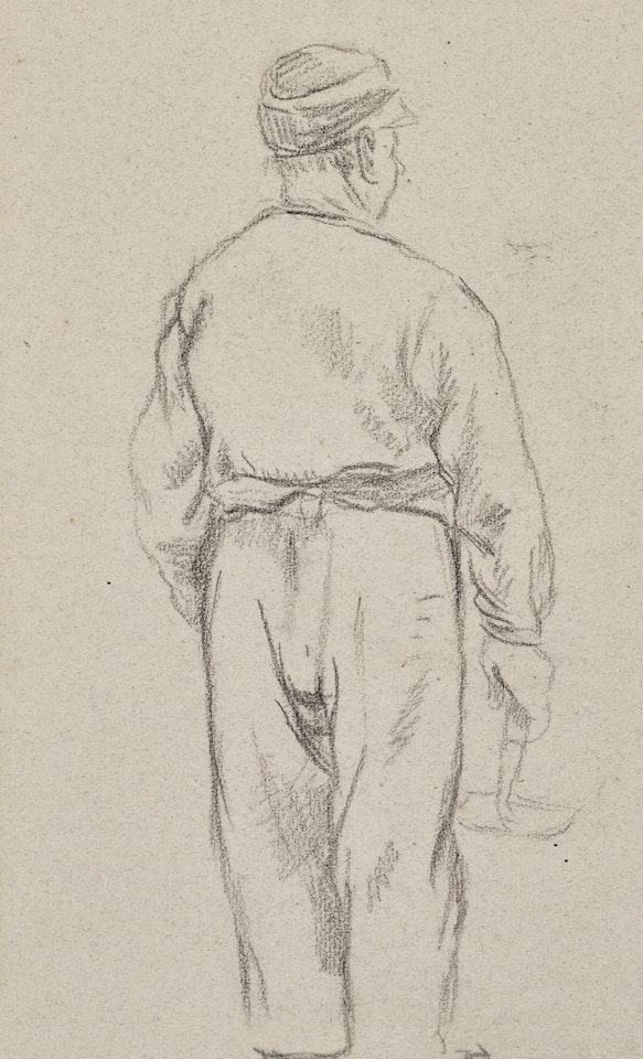 Paysan de dos by Camille Pissarro