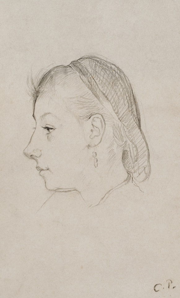 Tête de femme by Camille Pissarro