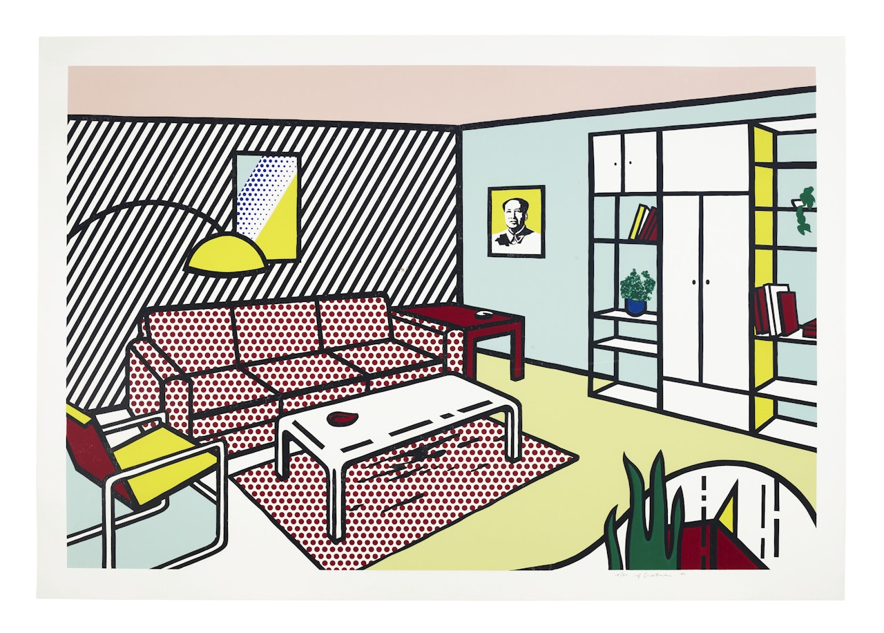 Modern Room, from the Interior Series by Roy Lichtenstein