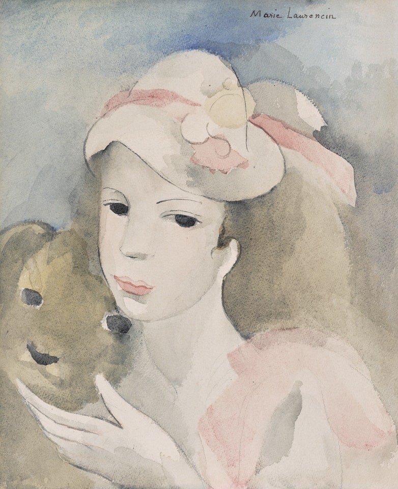 Jeune fille avec lion by Marie Laurencin
