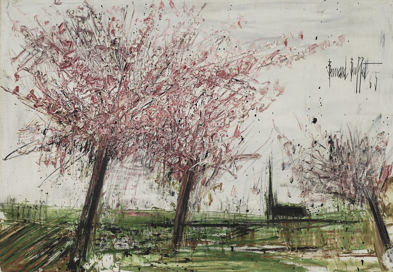 Pommiers en fleurs by Bernard Buffet