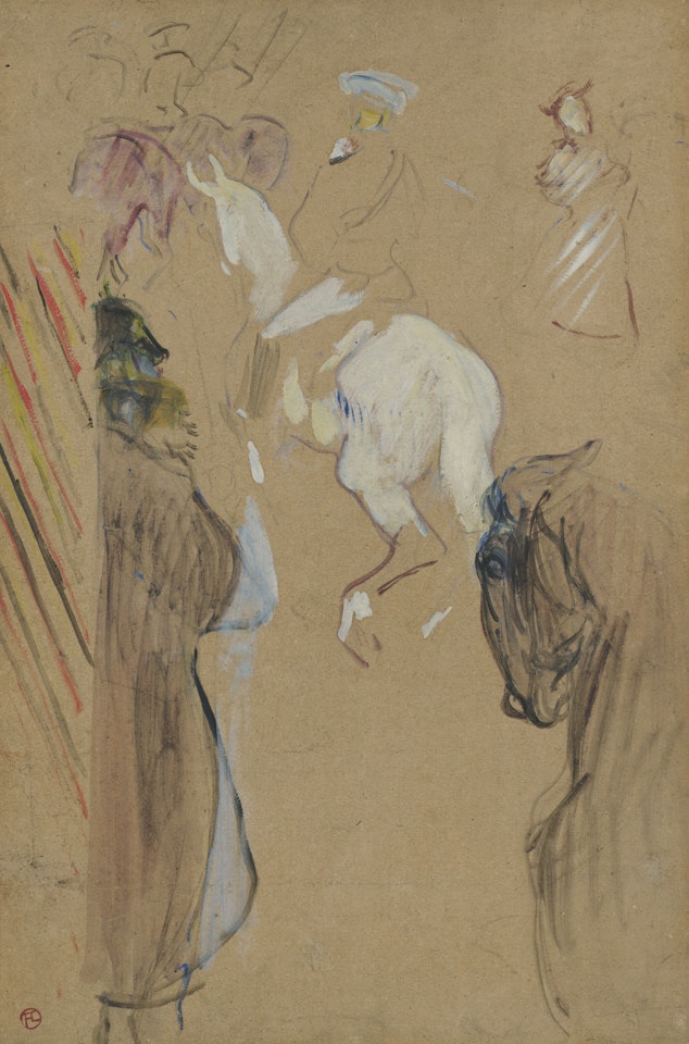 Babylone d'Allemagne (recto); Études (verso) by Henri de Toulouse-Lautrec