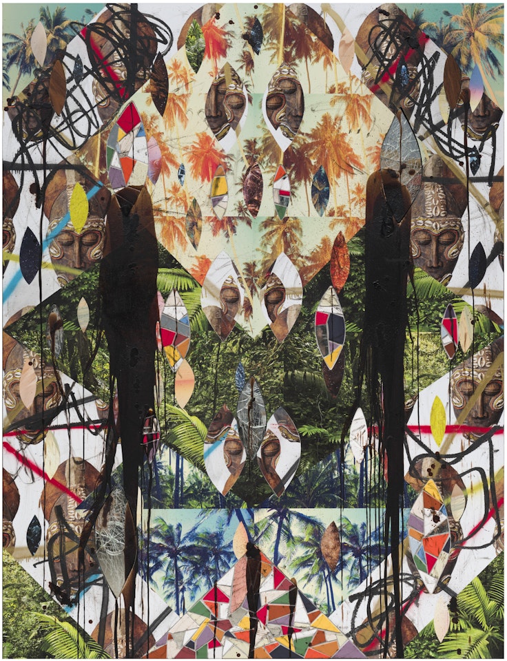 Untitled Escape Collage by Rashid Johnson