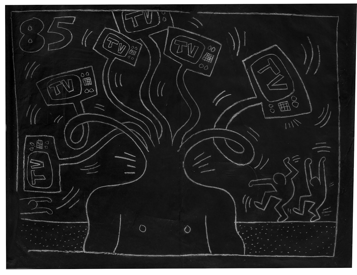 Untitled (Subway Drawing) by Keith Haring