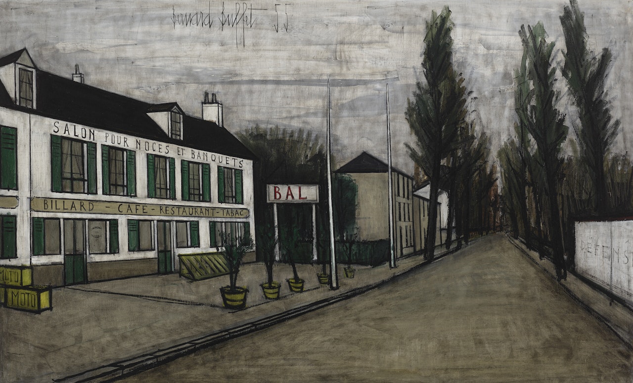 Café de village by Bernard Buffet