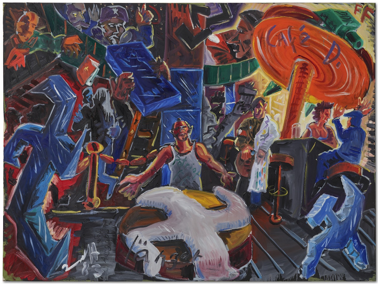 Café Deutschland Länger by Jörg Immendorff
